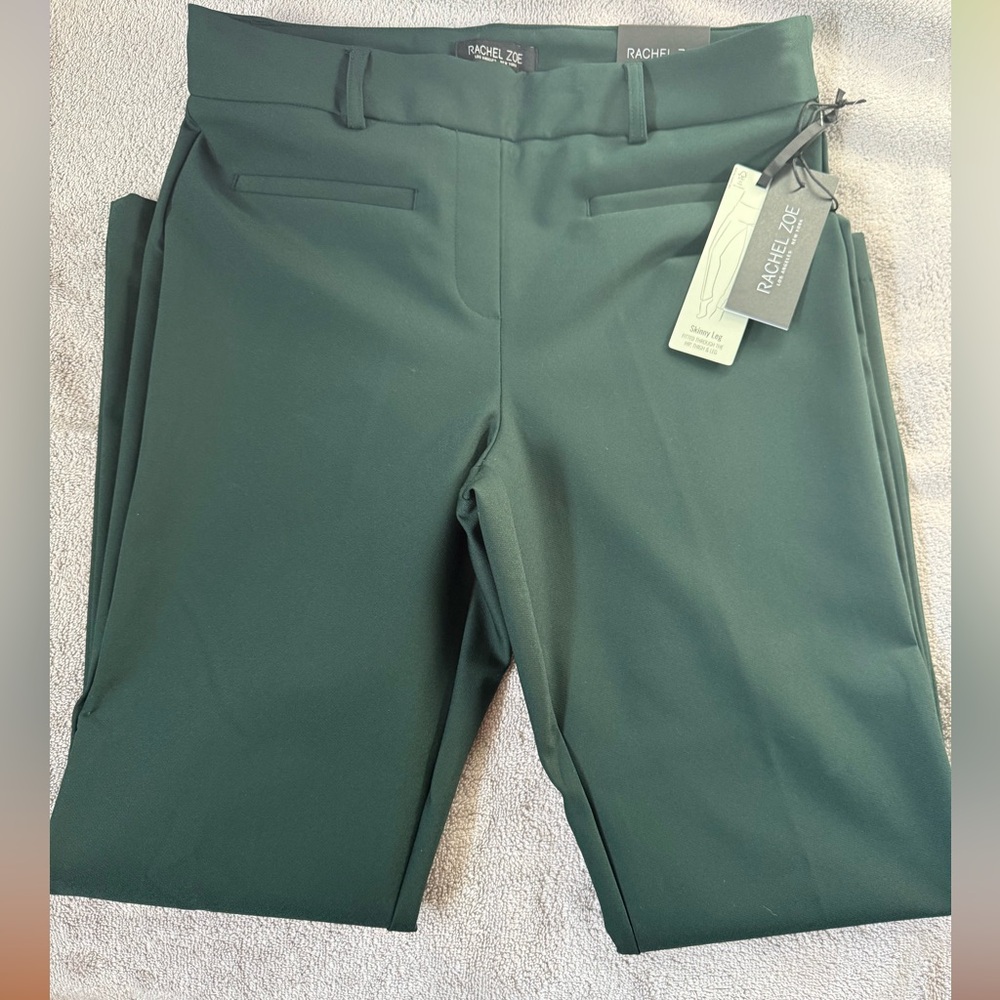 Rachel Zoe Dark Green Skinny Pants
